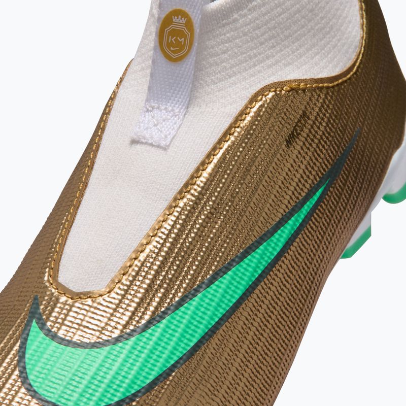 Încălțăminte de fotbal pentru copii Nike Jr. Mercurial Superfly 11 Academy "Kylian Mbappé" metallic gold/green glow 5