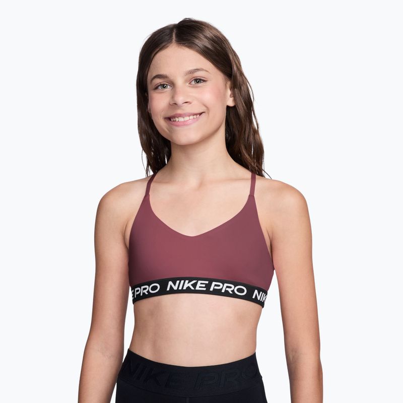 Sutien pentru fete Nike Pro Pink Smoke
