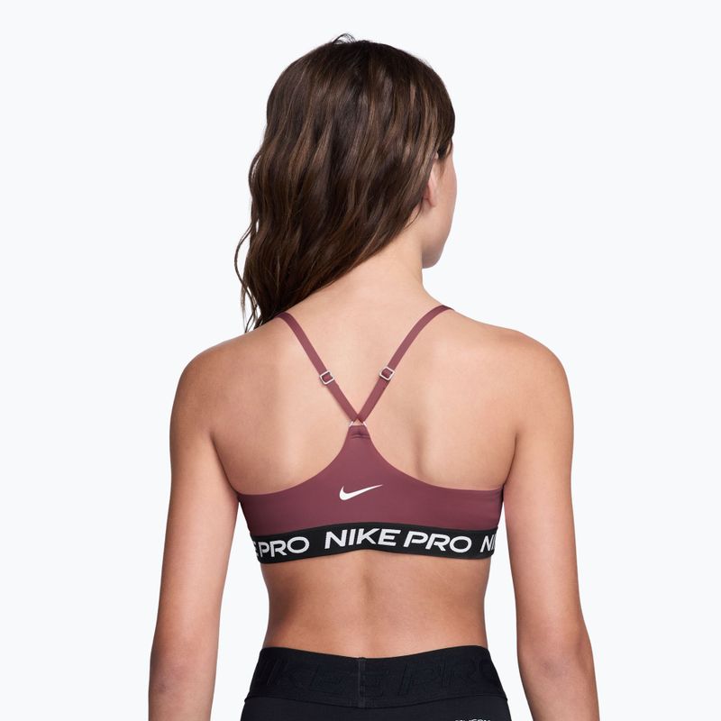 Sutien pentru fete Nike Pro Pink Smoke 2