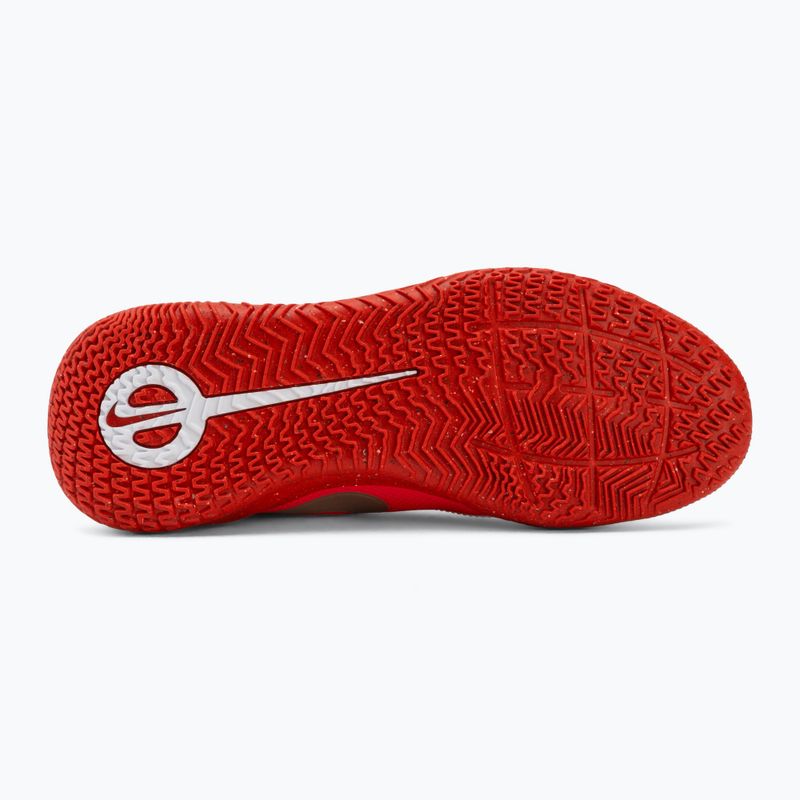 Încălțăminte de fotbal pentru copii Nike Jr. Tiempo Maestro Club white/bright crimson/blur 4