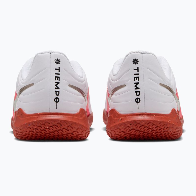 Încălțăminte de fotbal pentru copii Nike Jr. Tiempo Maestro Club white/bright crimson/blur 7