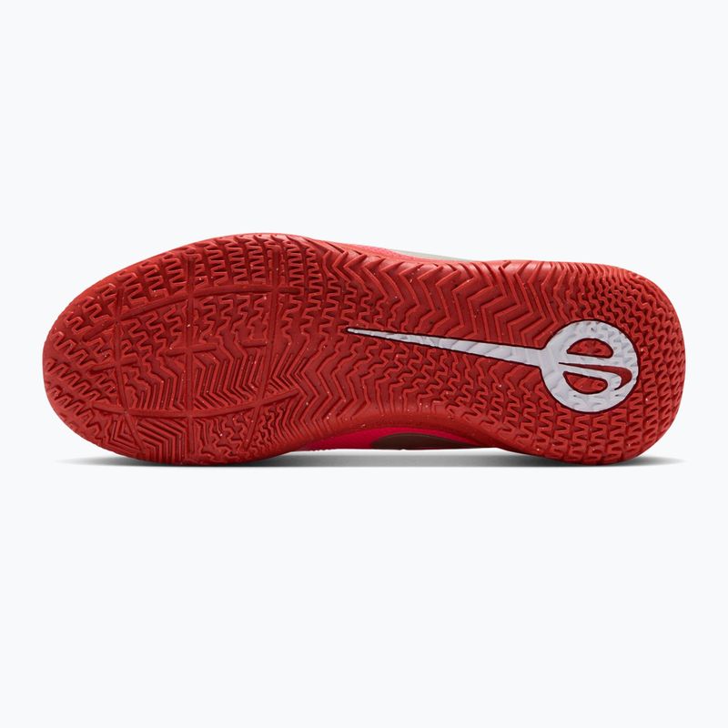 Încălțăminte de fotbal pentru copii Nike Jr. Tiempo Maestro Club white/bright crimson/blur 3