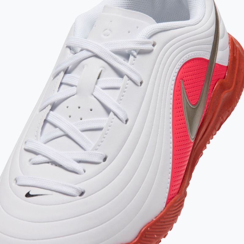 Încălțăminte de fotbal pentru copii Nike Jr. Tiempo Maestro Club white/bright crimson/blur 4