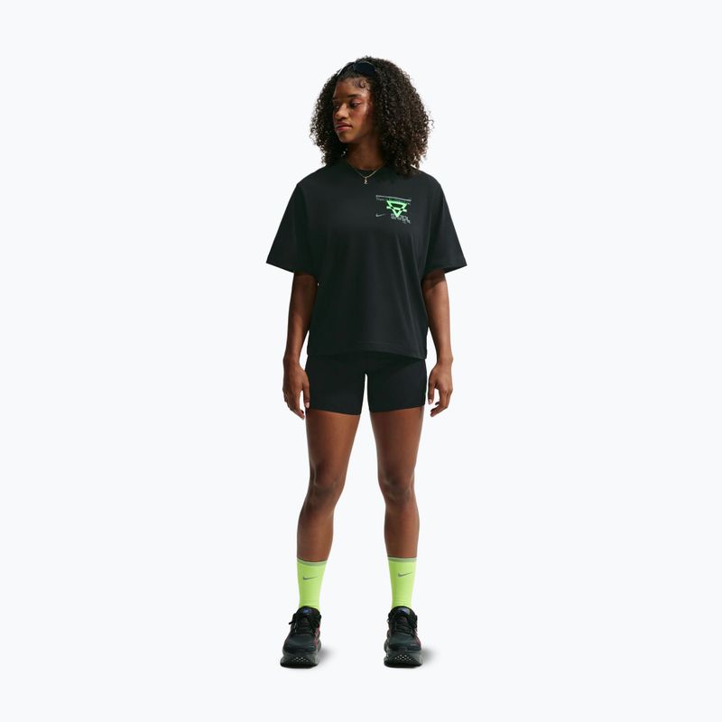 Tricou de alergare pentru femei Nike Swift Dri-Fit black/no color/illusion green 2