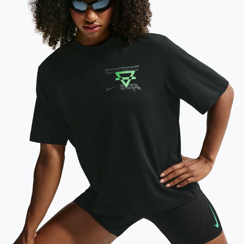 Tricou de alergare pentru femei Nike Swift Dri-Fit black/no color/illusion green 6