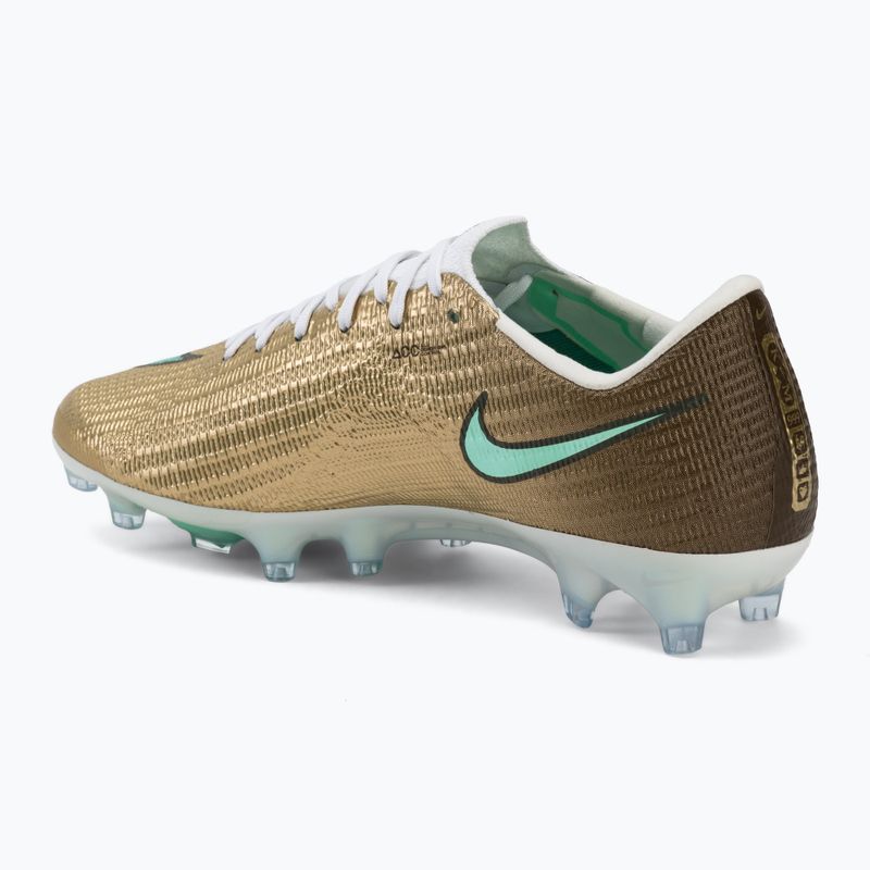 Încălțăminte de fotbal pentru bărbați Nike Mercurial Superfly 11 Elite "Kylian Mbappé" metallic gold/green glow 3