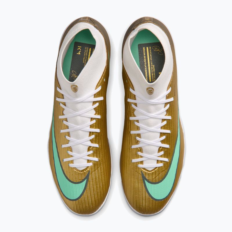 Încălțăminte de fotbal pentru bărbați Nike Mercurial Superfly 11 Academy "Kylian Mbappé" metallic gold/green glow 4