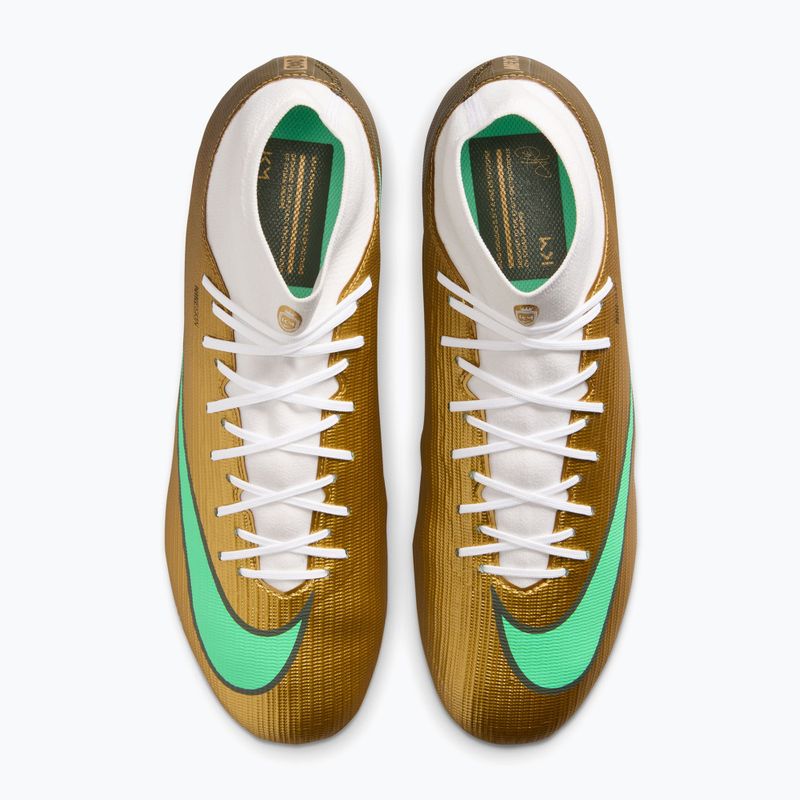 Încălțăminte de fotbal pentru bărbați Nike Mercurial Superfly 11 Academy "Kylian Mbappé" metallic gold/green glow 4