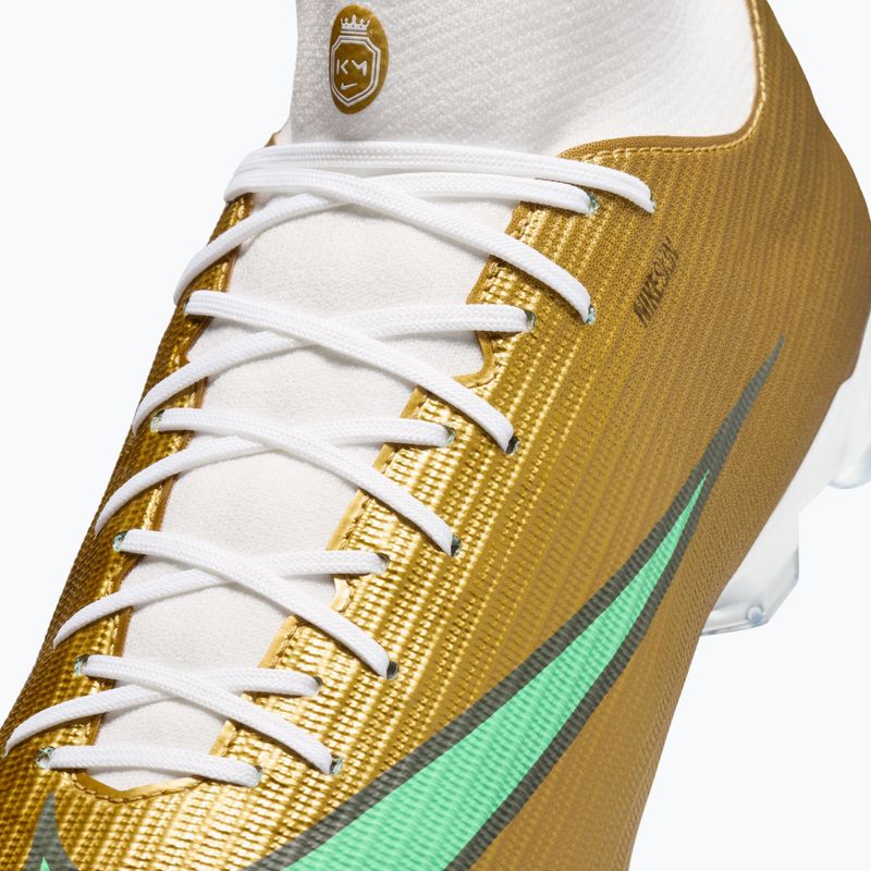 Încălțăminte de fotbal pentru bărbați Nike Mercurial Superfly 11 Academy "Kylian Mbappé" metallic gold/green glow 5