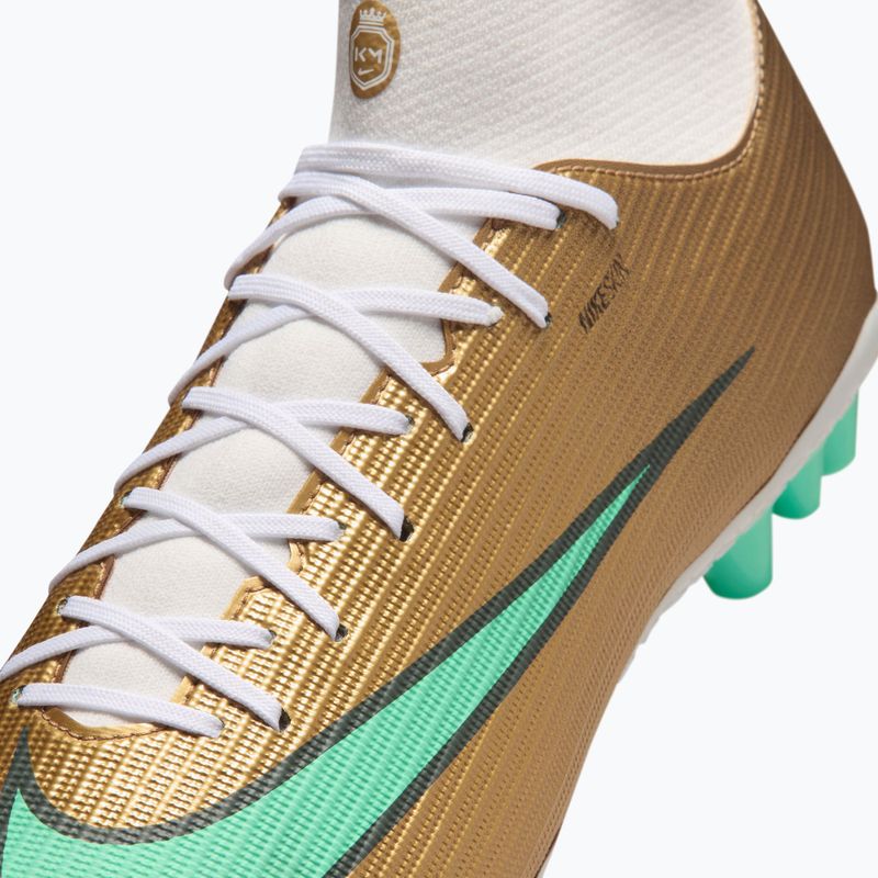 Încălțăminte de fotbal pentru bărbați Nike Mercurial Superfly 11 Academy "Kylian Mbappé" metallic gold/green glow 6