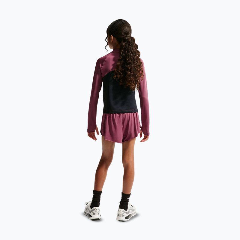 Pantaloni scurți pentru copii Nike Pro pink smoke/black/white 3