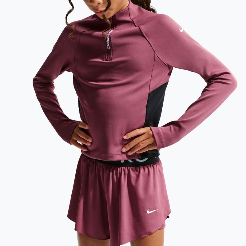 Pantaloni scurți pentru copii Nike Pro pink smoke/black/white 4