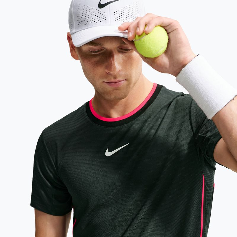 Tricou polo Nike Court Slam Aero-Fit Black Spruce/White 6
