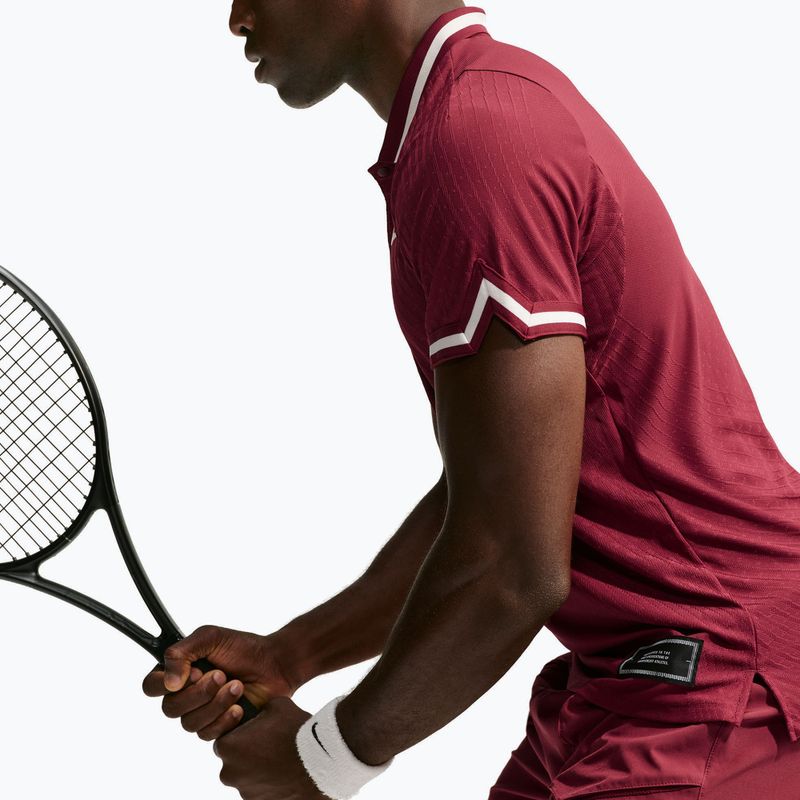 Tricou polo Nike Court Slam Aero-Fit Team Red/Pale Ivory 4