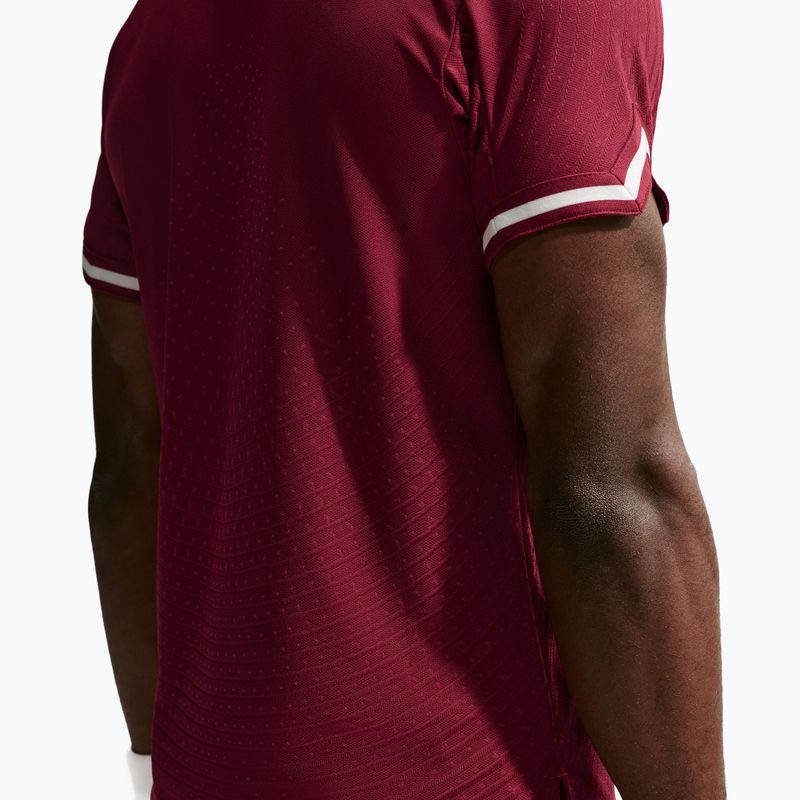 Tricou polo Nike Court Slam Aero-Fit Team Red/Pale Ivory 5
