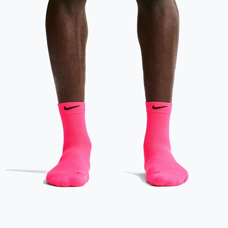 Șosete Nike Run Lightweight Micro Crew Hyper Pink/Black 4