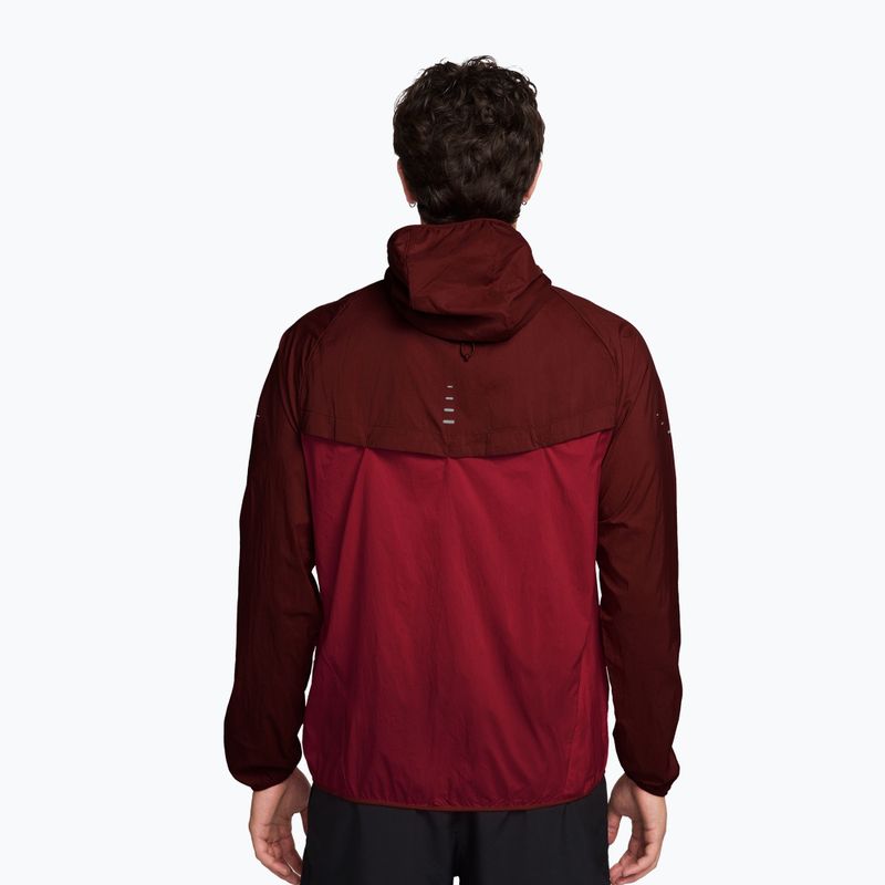 Geacă de alergare pentru bărbați Nike Stride mystic dates/tough red 2