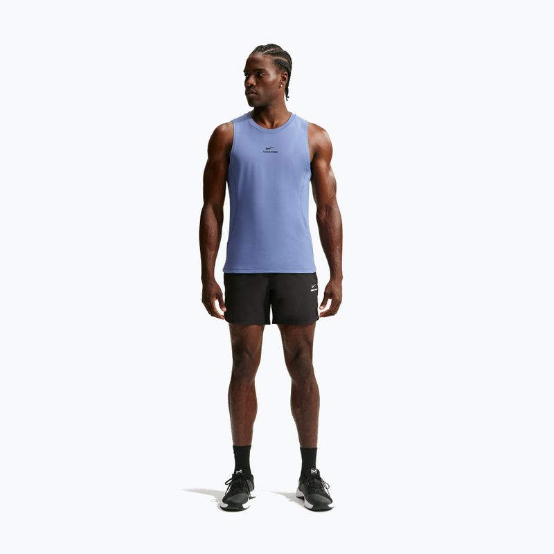 Tricou de antrenament bărbați Nike Pro indigo storm/black 8