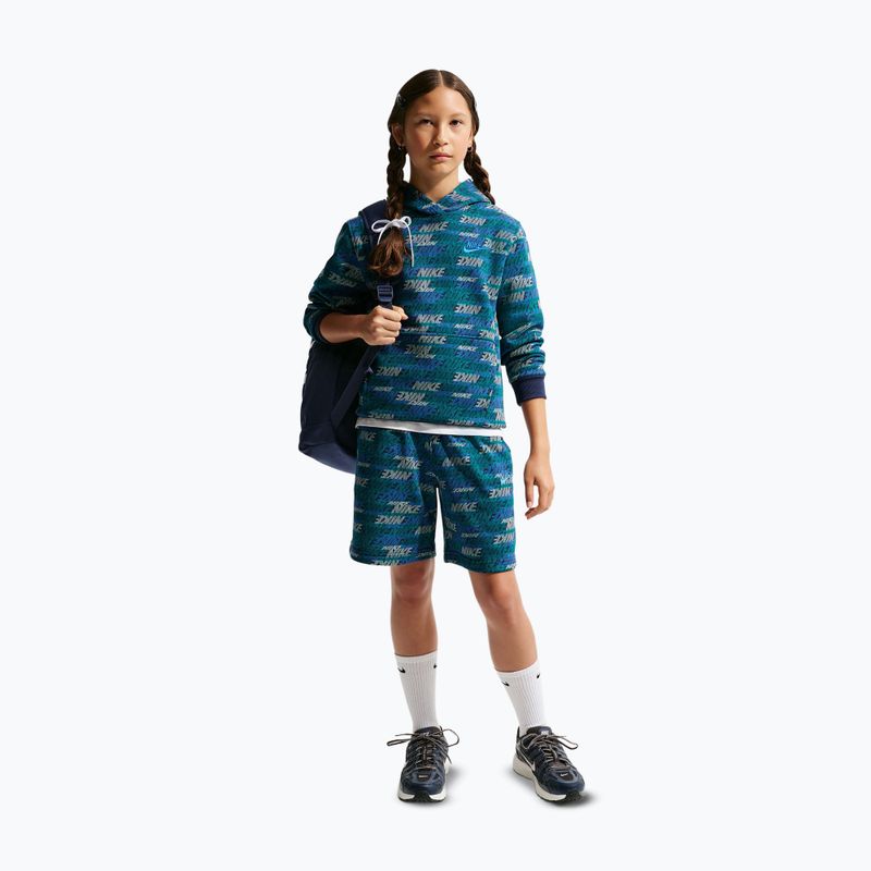 Bluză pentru copii Nike Sportswear Club Fleece bright spruce/midnight navy/game royal 2