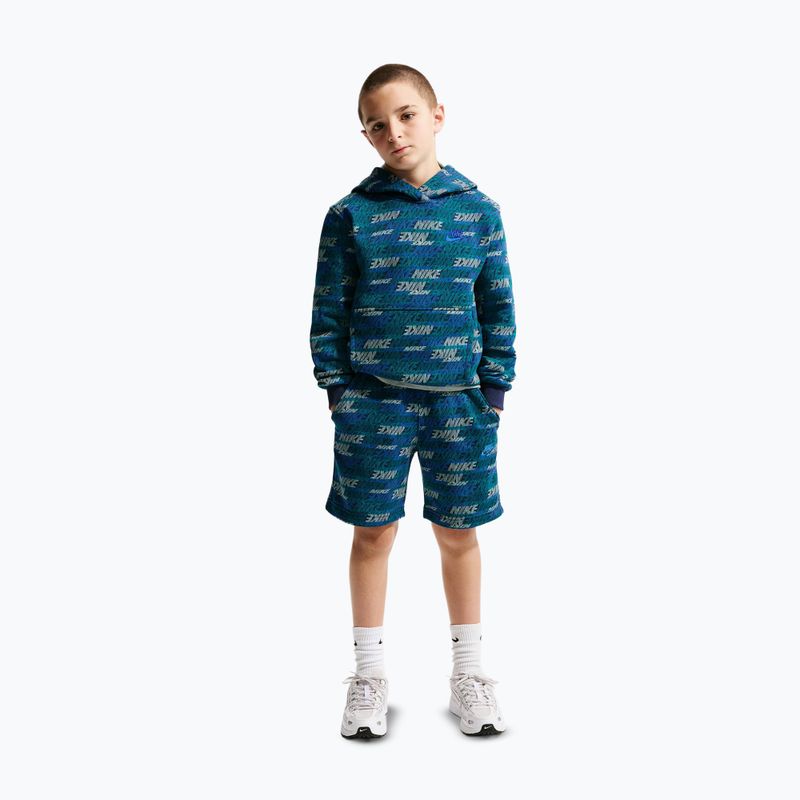 Bluză pentru copii Nike Sportswear Club Fleece bright spruce/midnight navy/game royal 3