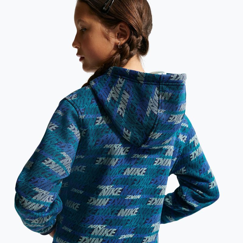 Bluză pentru copii Nike Sportswear Club Fleece bright spruce/midnight navy/game royal 7