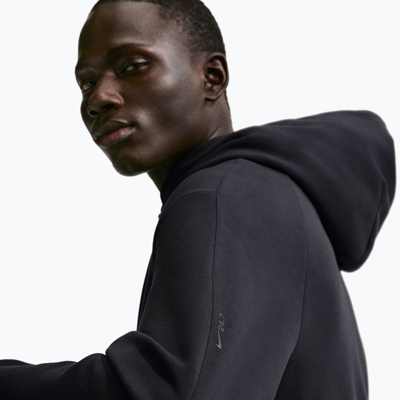 Bluză de antrenament pentru bărbați Nike 24.7 ImpossiblySoft black/black/dark smoke grey 5