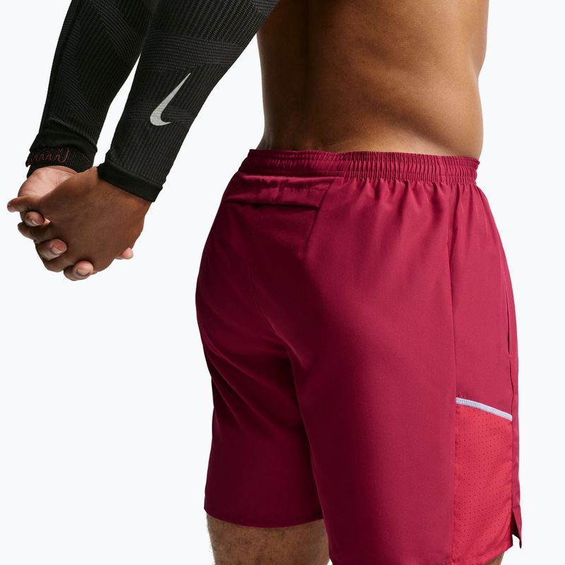 Pantaloni scurți de alergare pentru bărbați Nike Miler tough red/sport red 6