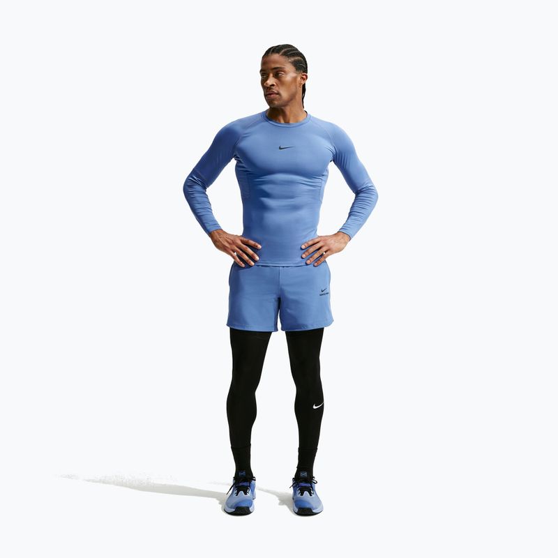 Longsleeve de antrenament pentru bărbați Nike Pro indigo storm/black 2