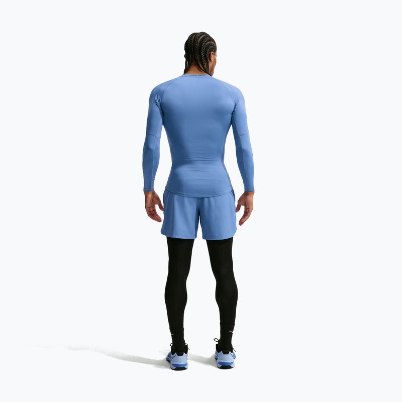 Longsleeve de antrenament pentru bărbați Nike Pro indigo storm/black 3