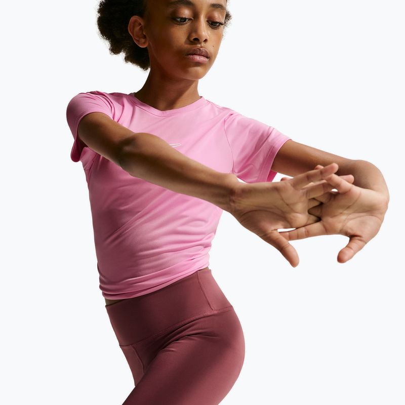Pantaloni scurți pentru copii Nike One pink smoke/white 4