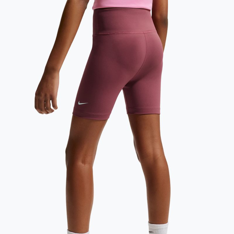 Pantaloni scurți pentru copii Nike One pink smoke/white 5