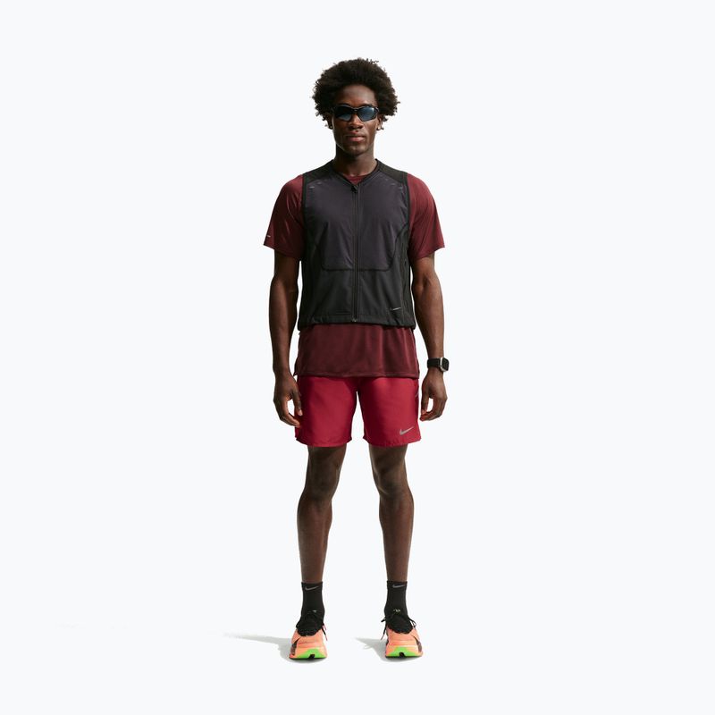 Pantaloni scurți de alergare pentru bărbați Nike Miler tough red/sport red 2