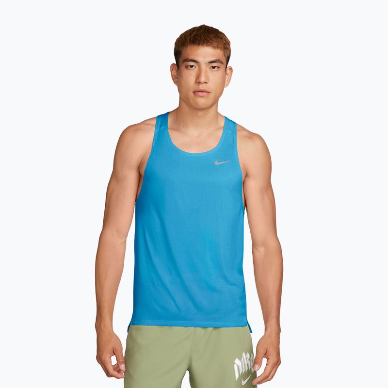 Tricou de alergare pentru bărbați Nike Fast Dri-Fit light current blue