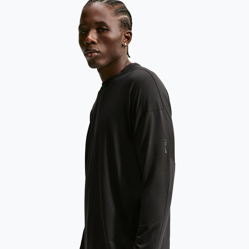 Longsleeve pentru bărbați Nike 24.7 ImpossiblySoft Light black/black/dark smoke grey 3