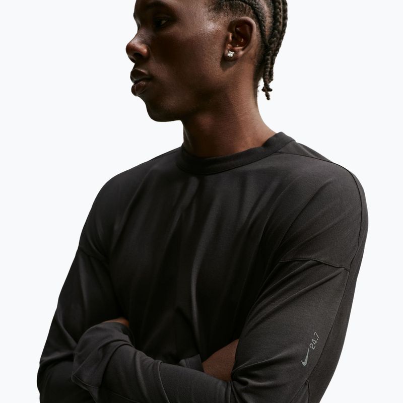 Longsleeve pentru bărbați Nike 24.7 ImpossiblySoft Light black/black/dark smoke grey 4