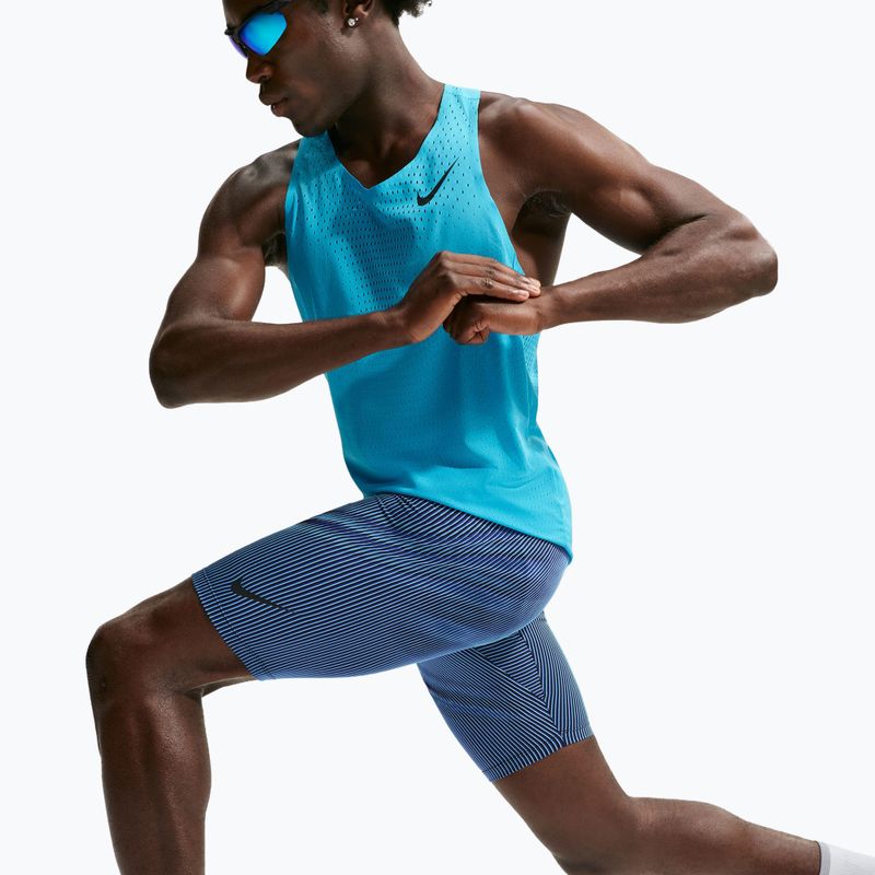 Pantaloni scurți de alergare pentru bărbați Nike AeroSwift baltic blue/black/old royal/black 4