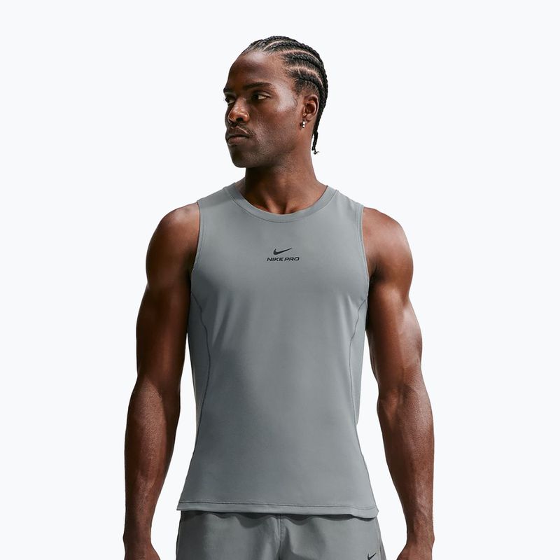 Tricou de antrenament bărbați Nike Pro smoke grey/black