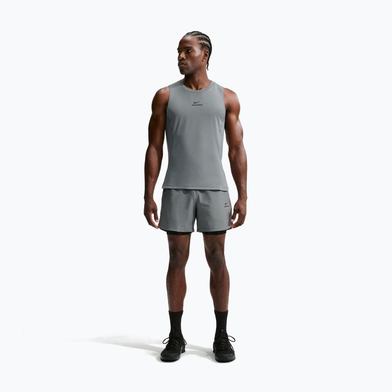 Tricou de antrenament bărbați Nike Pro smoke grey/black 7