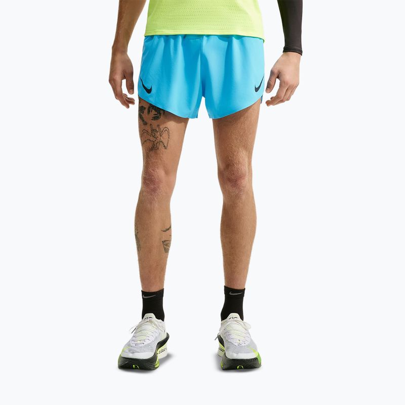 Pantaloni scurți de alergare pentru bărbați Nike AeroSwift light current blue/black