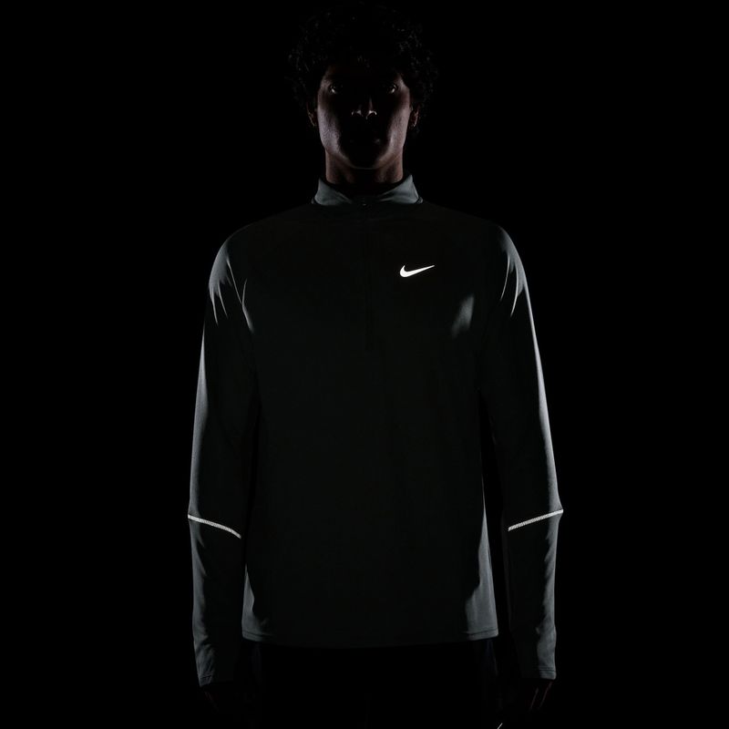Bluză de alergare pentru bărbați Nike Miler Dri-Fit UV 1/2 Zip camo green 4