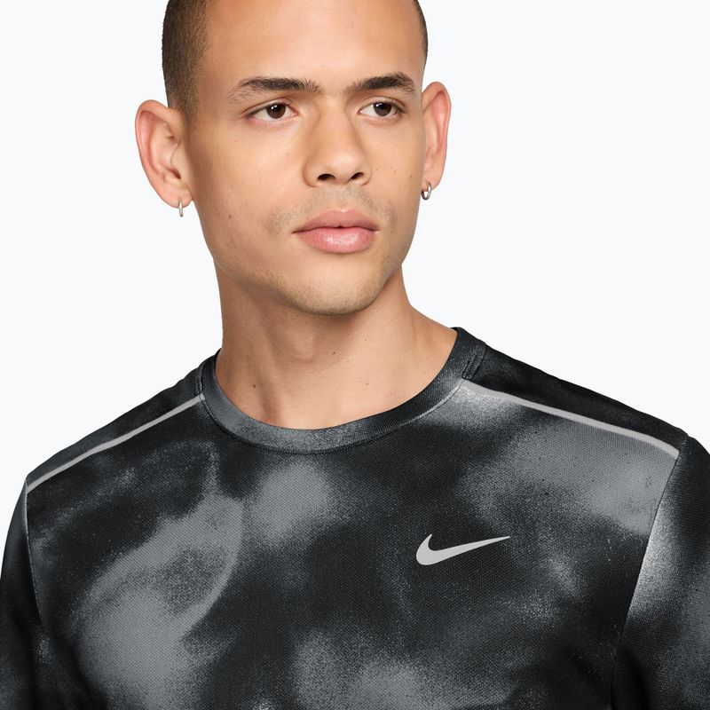 Tricou de alergare pentru bărbați Nike Miler black 3