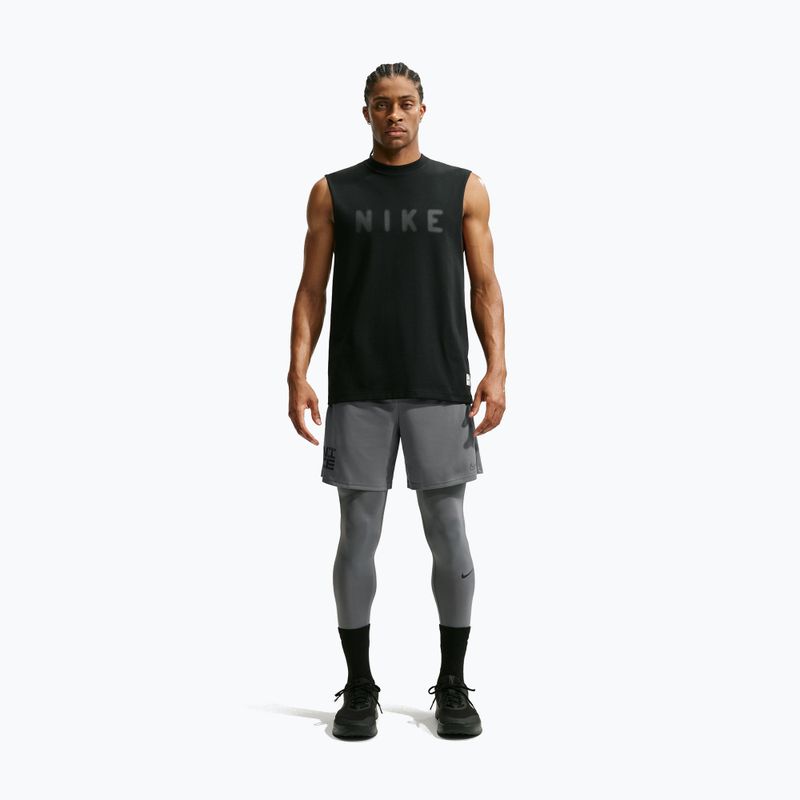Pantaloni scurți de antrenament pentru bărbați Nike Flex smoke grey/black 2