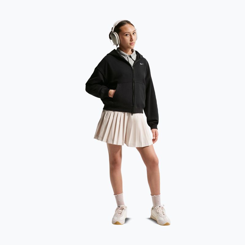 Bluză pentru copii Nike Sportswear Studio Fleece black/white 3