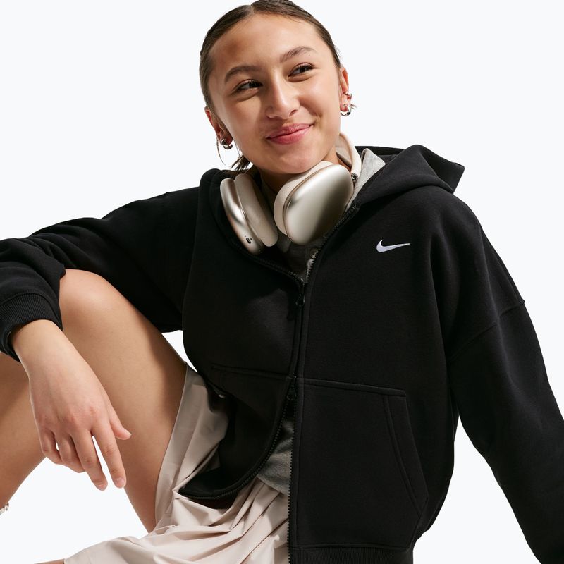 Bluză pentru copii Nike Sportswear Studio Fleece black/white 4