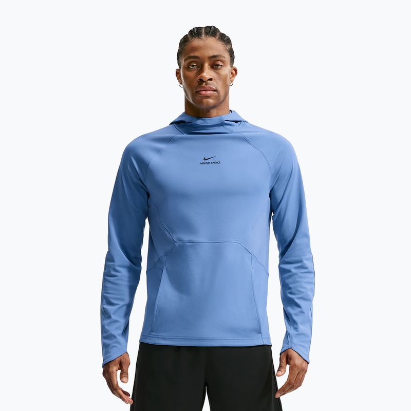 Bluză de antrenament pentru bărbați Nike Pro Indigo Storm/Black