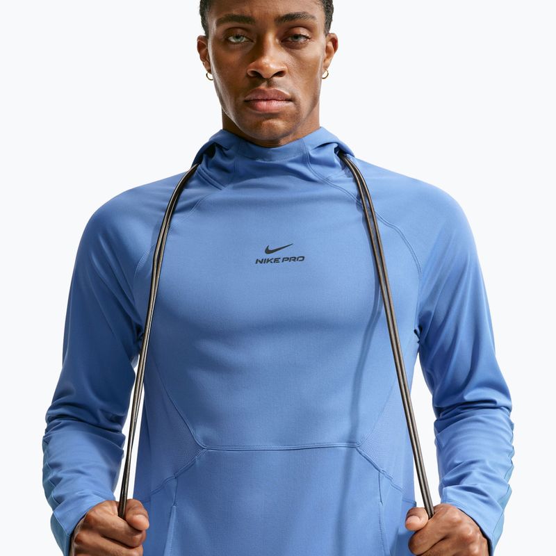 Bluză de antrenament pentru bărbați Nike Pro Indigo Storm/Black 4