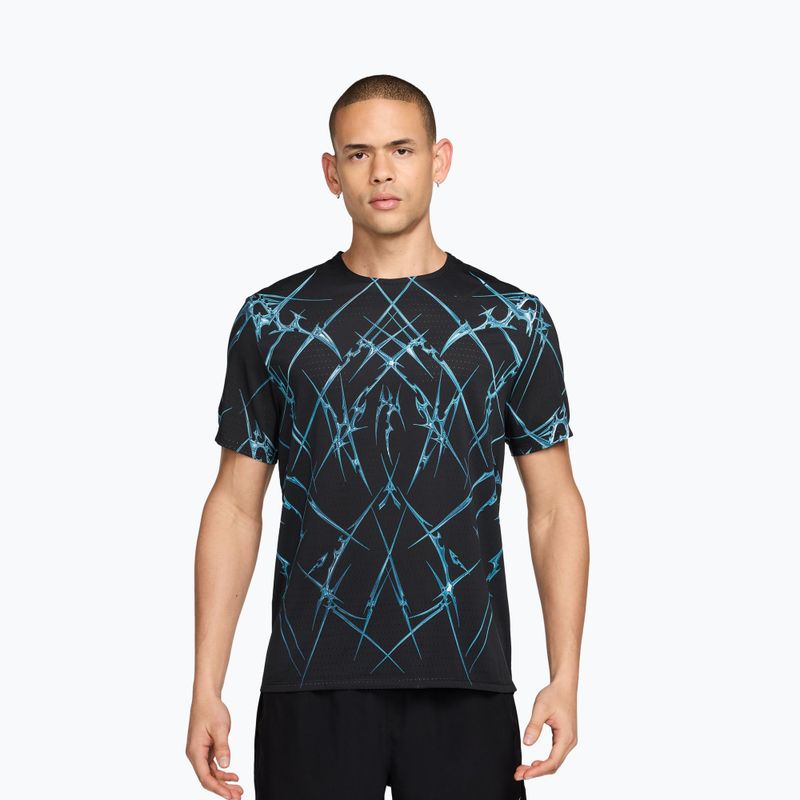 Tricou de alergare pentru bărbați Nike AeroSwift black/white
