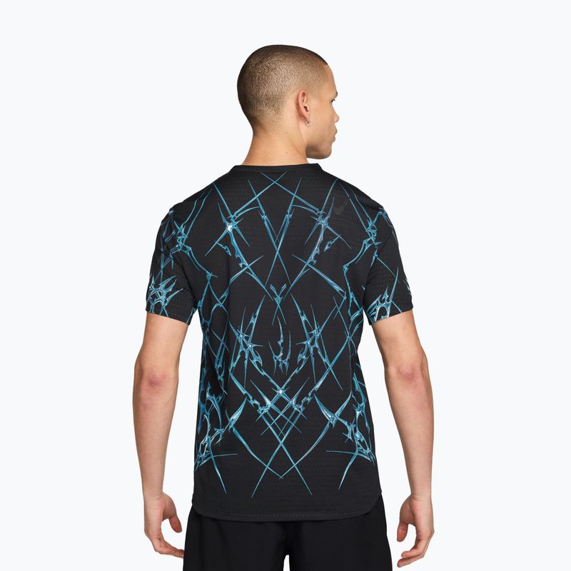 Tricou de alergare pentru bărbați Nike AeroSwift black/white 2