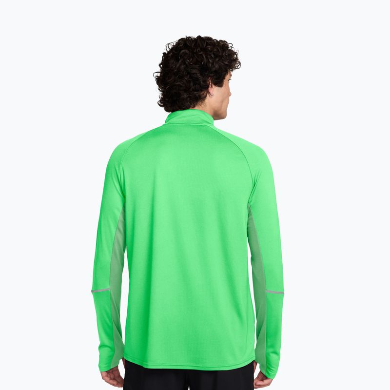 Bluză de alergare pentru bărbați Nike Miler Dri-Fit UV 1/2 Zip illusion green 2