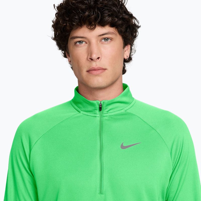 Bluză de alergare pentru bărbați Nike Miler Dri-Fit UV 1/2 Zip illusion green 3